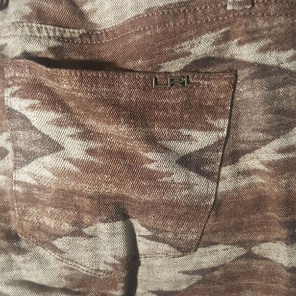 RALPH LAUREN Aztec Straight Leg Jeans - Size 4 - Picture 4 of 6